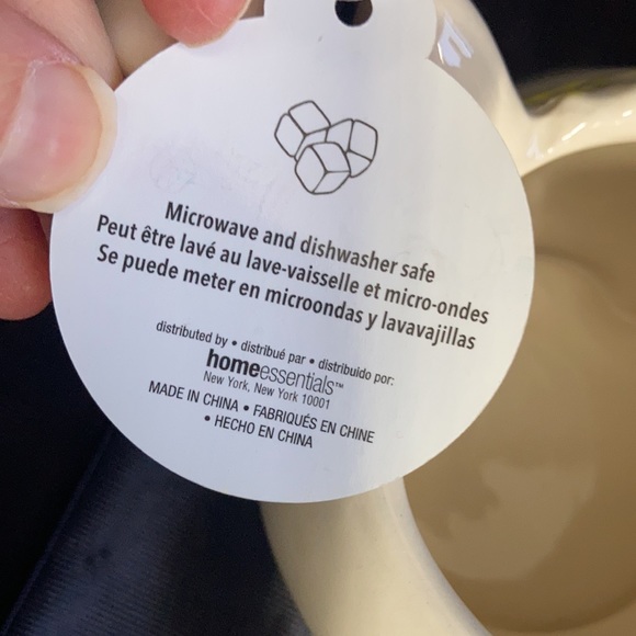 Off white cat face with light yellow crown pet lover mug  16 oz - Picture 11 of 11